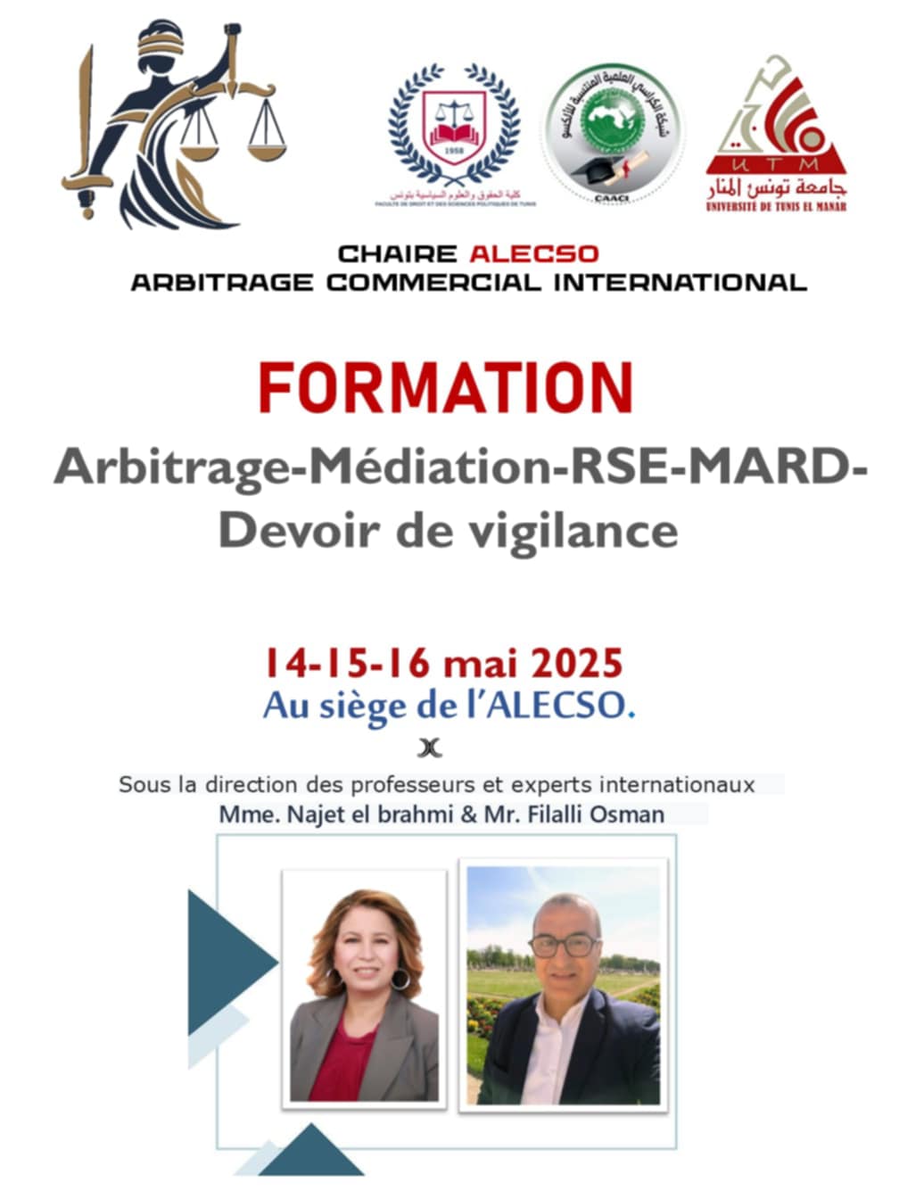 Training session on : Arbitration, Mediation, ADR, CSR, and the Duty of Vigilance