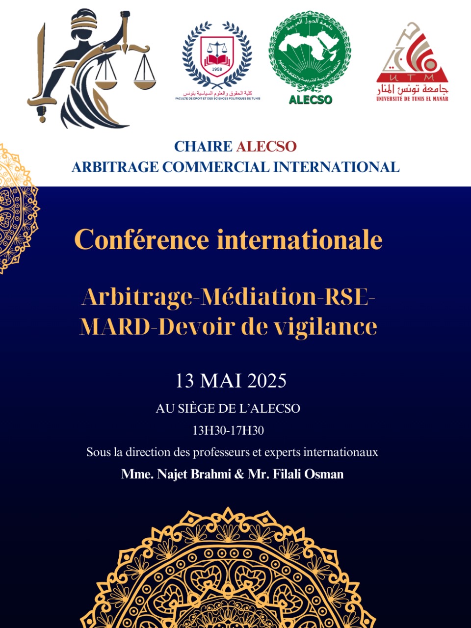 International Conference on Arbitration, Mediation, CSR, ADR, and the Duty of Vigilance
