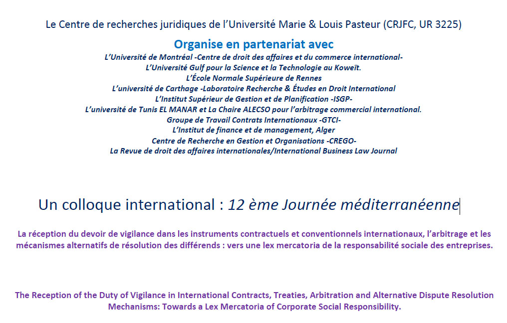 The 12th Mediterranean Day: International Conference on 