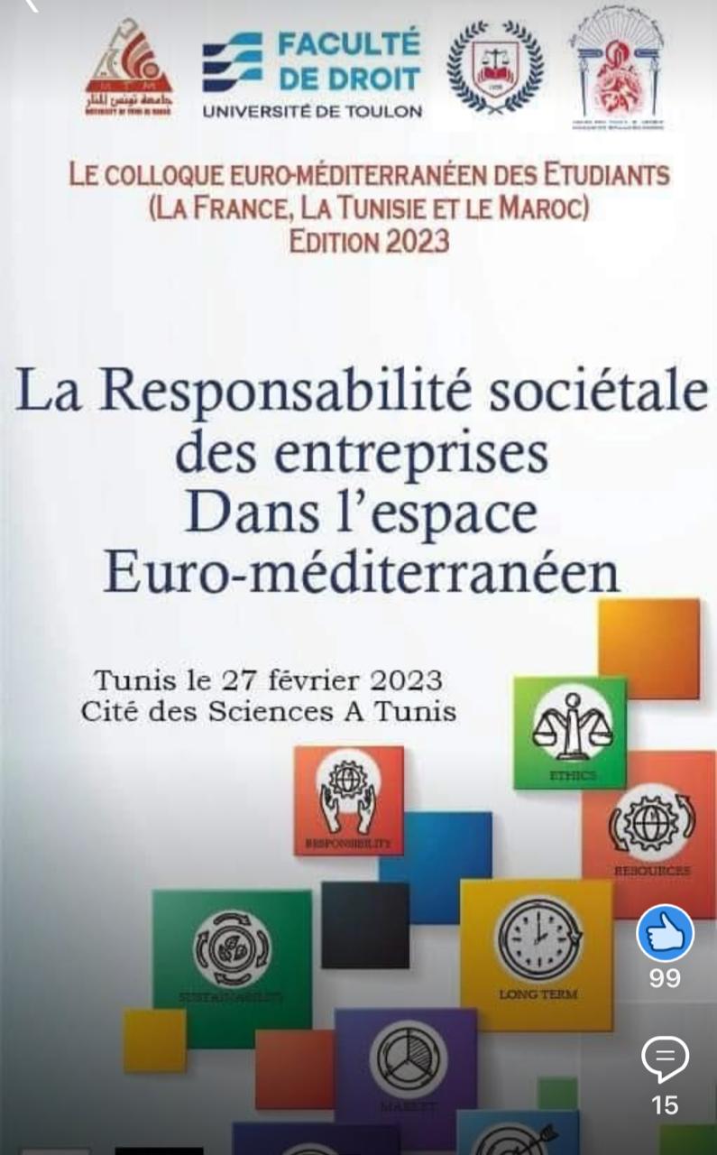The Euro-Mediterranean Students’ Colloquium (France, Tunisia and Morocco) – 2023 Edition