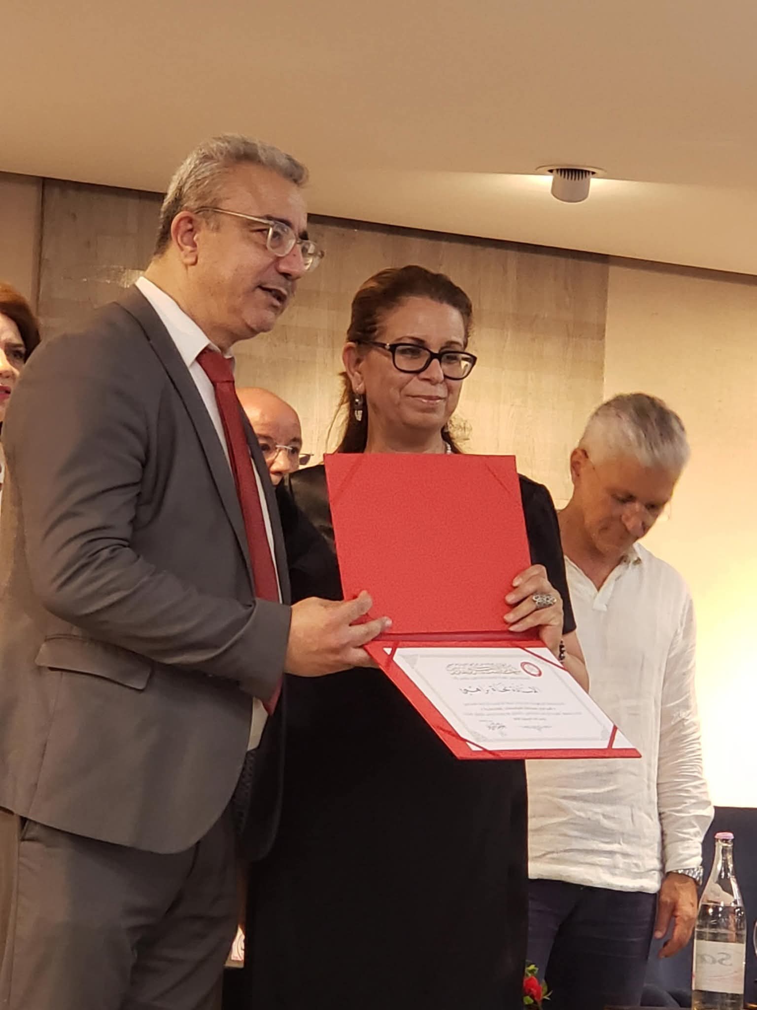 Honoring Ms. Najet Brahmi as an ambassador for Sustainable Development Goal 16 (Peace-Justice-Strong Institutions)